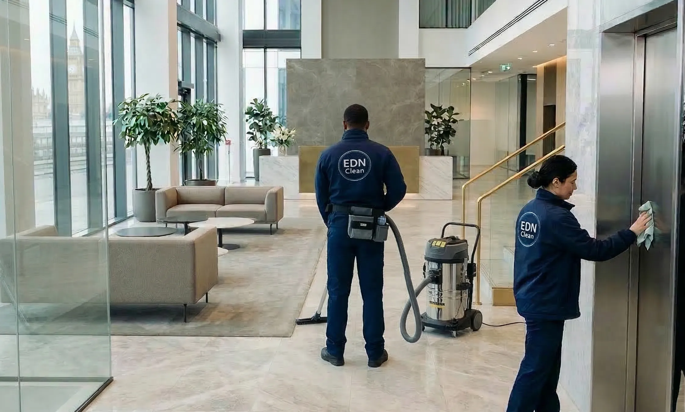 Nettoyage hall d'immeuble