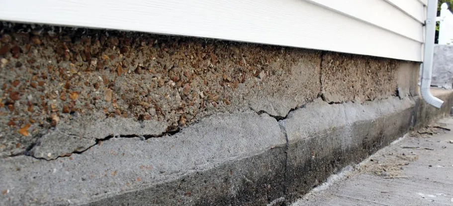 Fondations endommagées