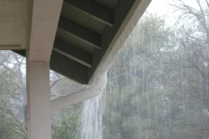 Gouttière qui déborde