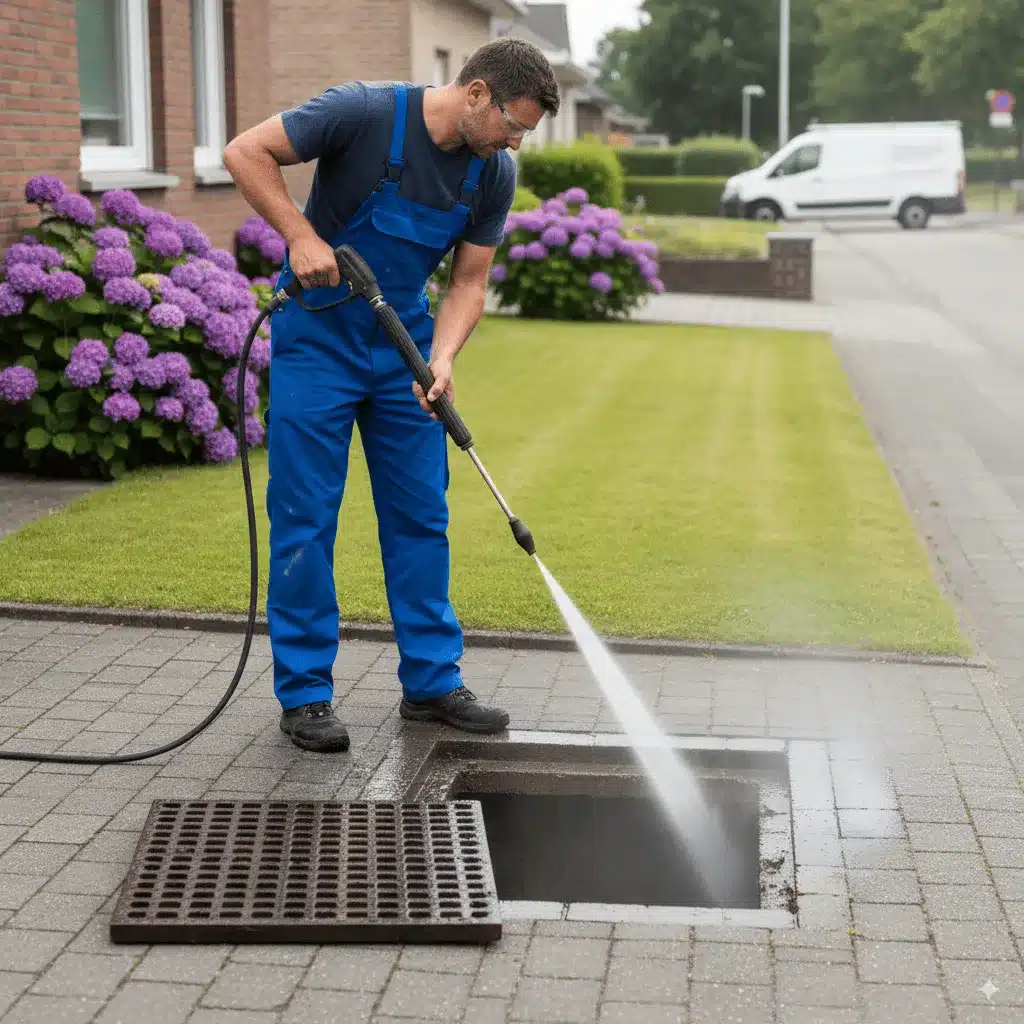 Nettoyeur à haute pression pour caniveaux