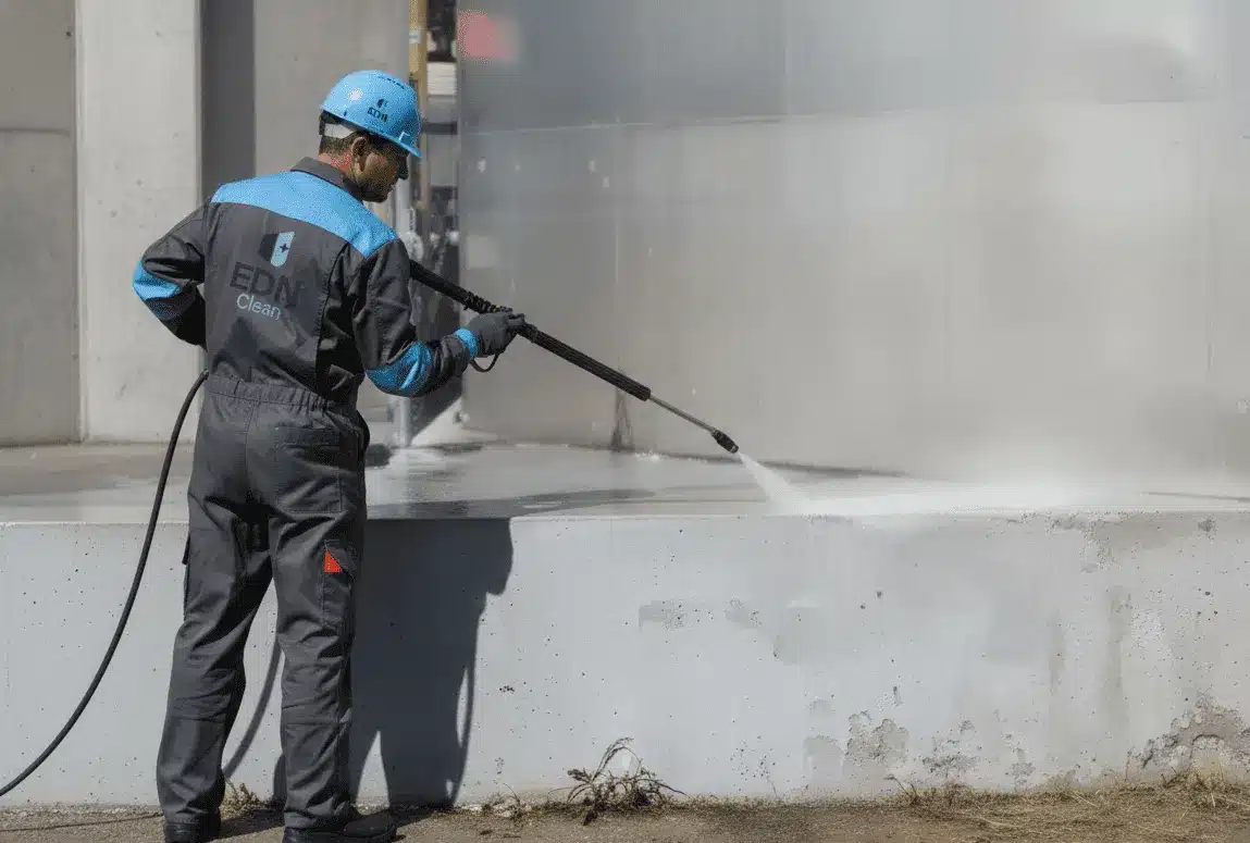 Nettoyage à haute pression chantier