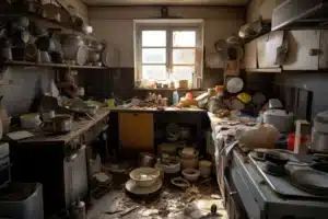 Nettoyage sols et surfaces encrassés logement insalubre