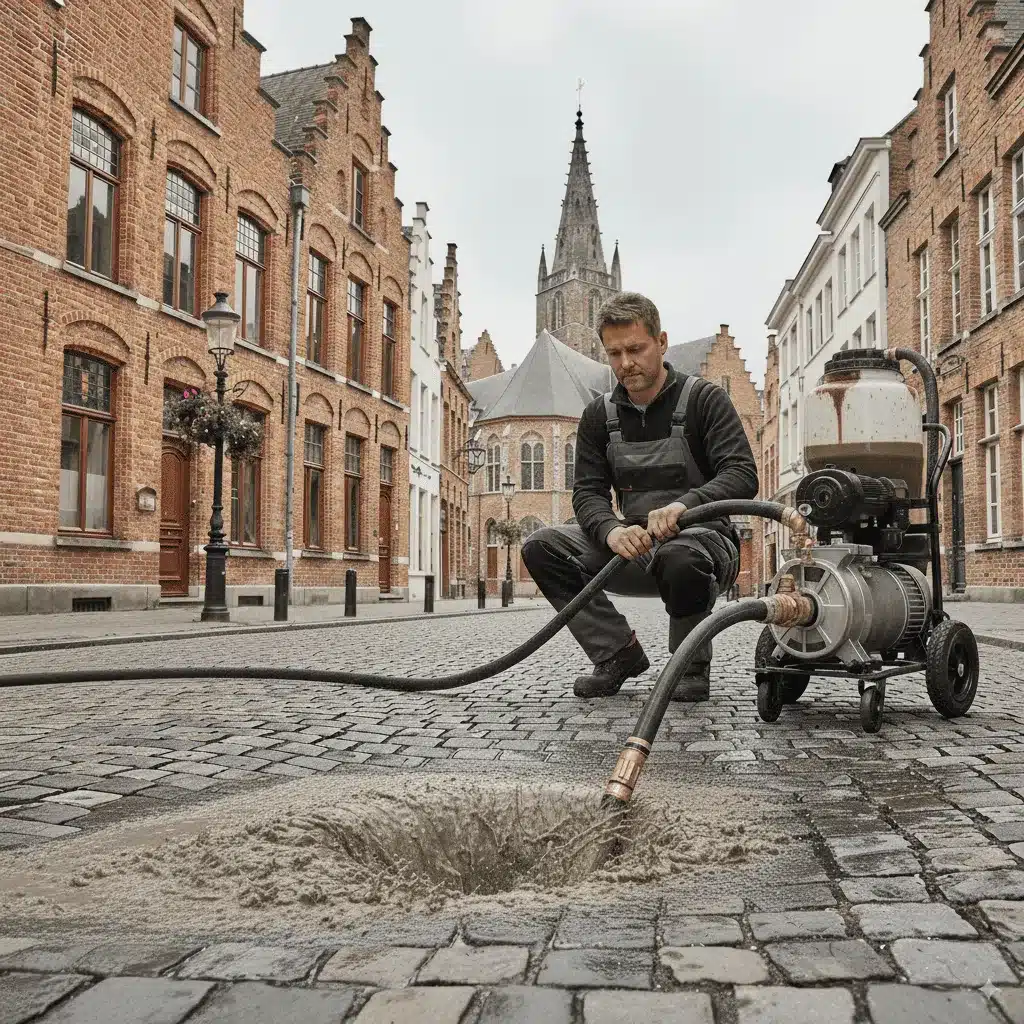 Pompe d'aspiration de boue caniveaux